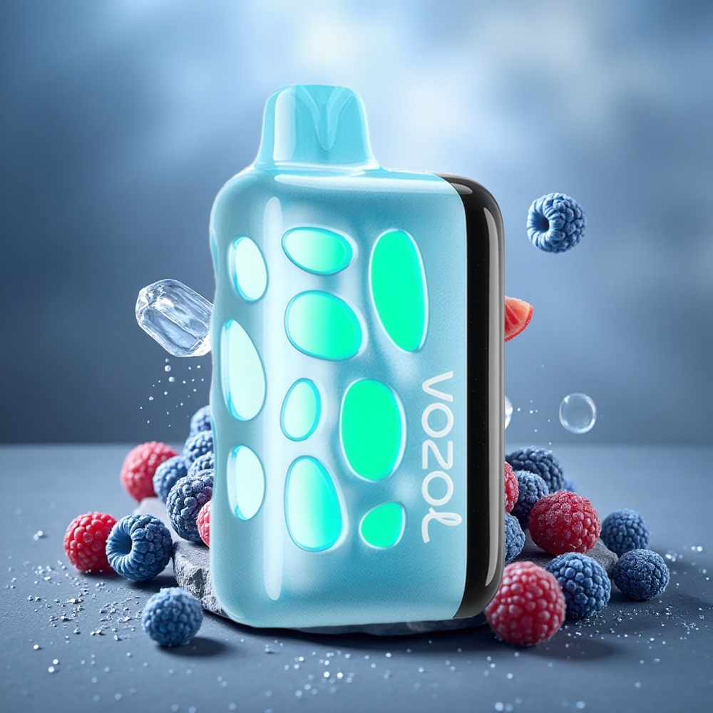 VOZOL RAVE 40000 Disposable Vape Blue Razz Ice Beat-Synced Party Mode