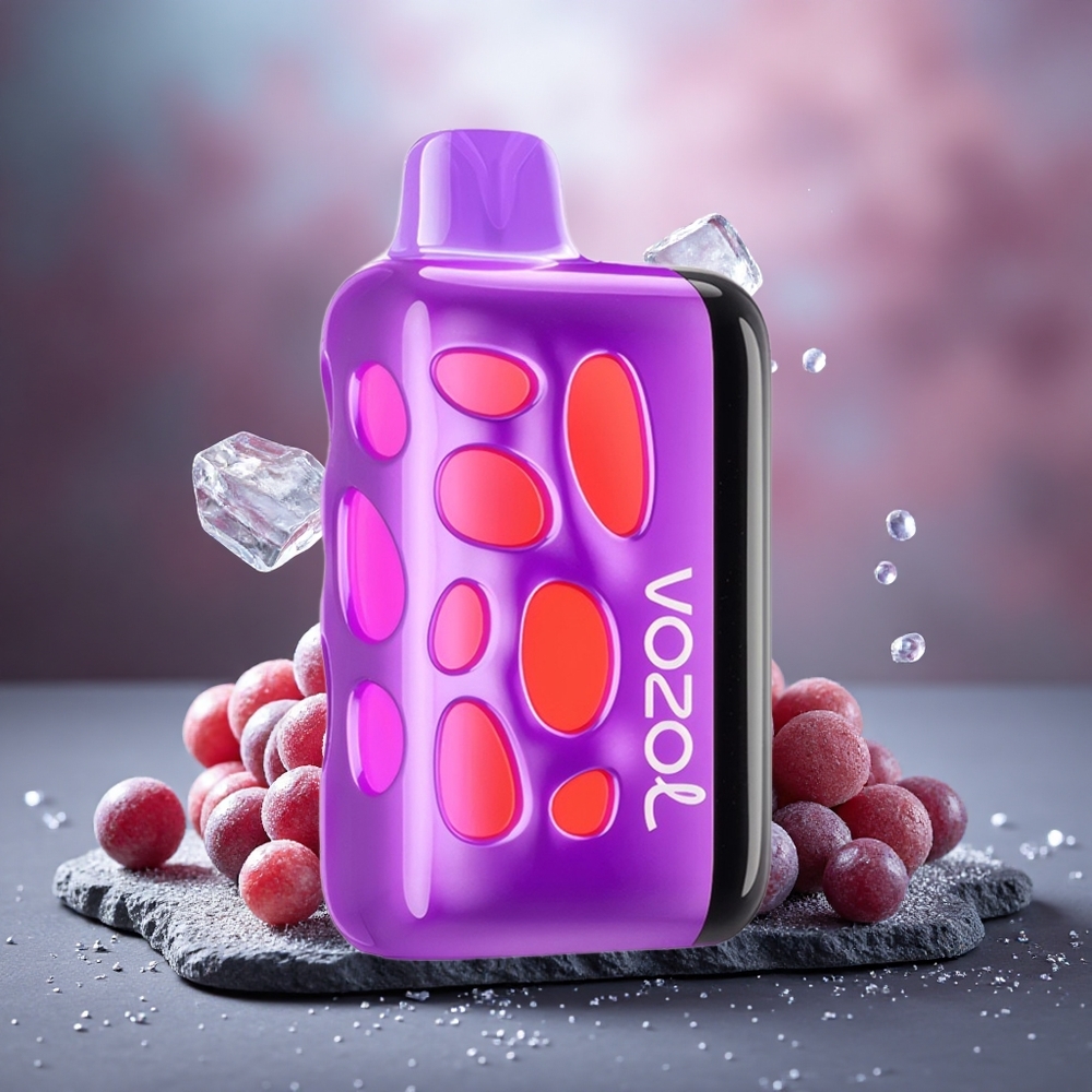 VOZOL RAVE 40000 Disposable Vape Grape Ice with Beat-Synced Party Mode