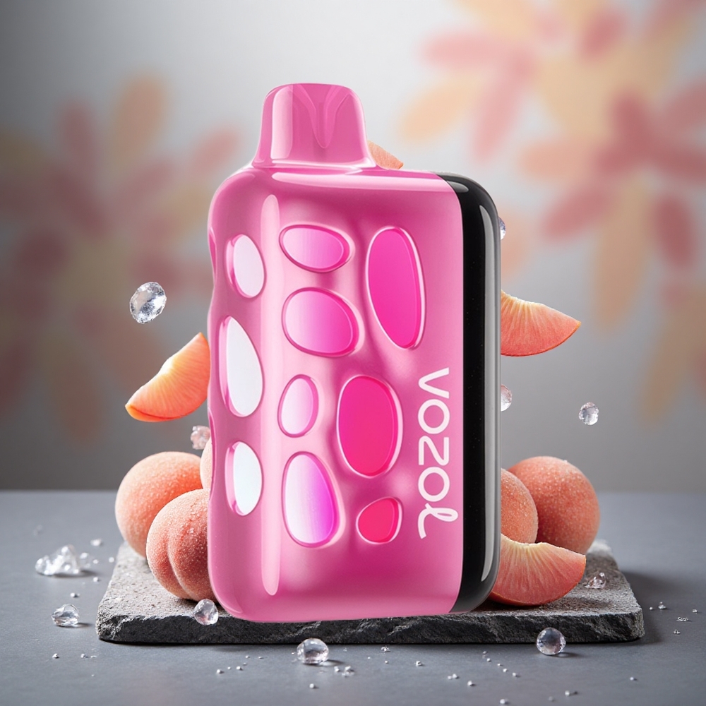 VOZOL RAVE 40000 Disposable Vape Peach Ice Beat-Synced Party Mode
