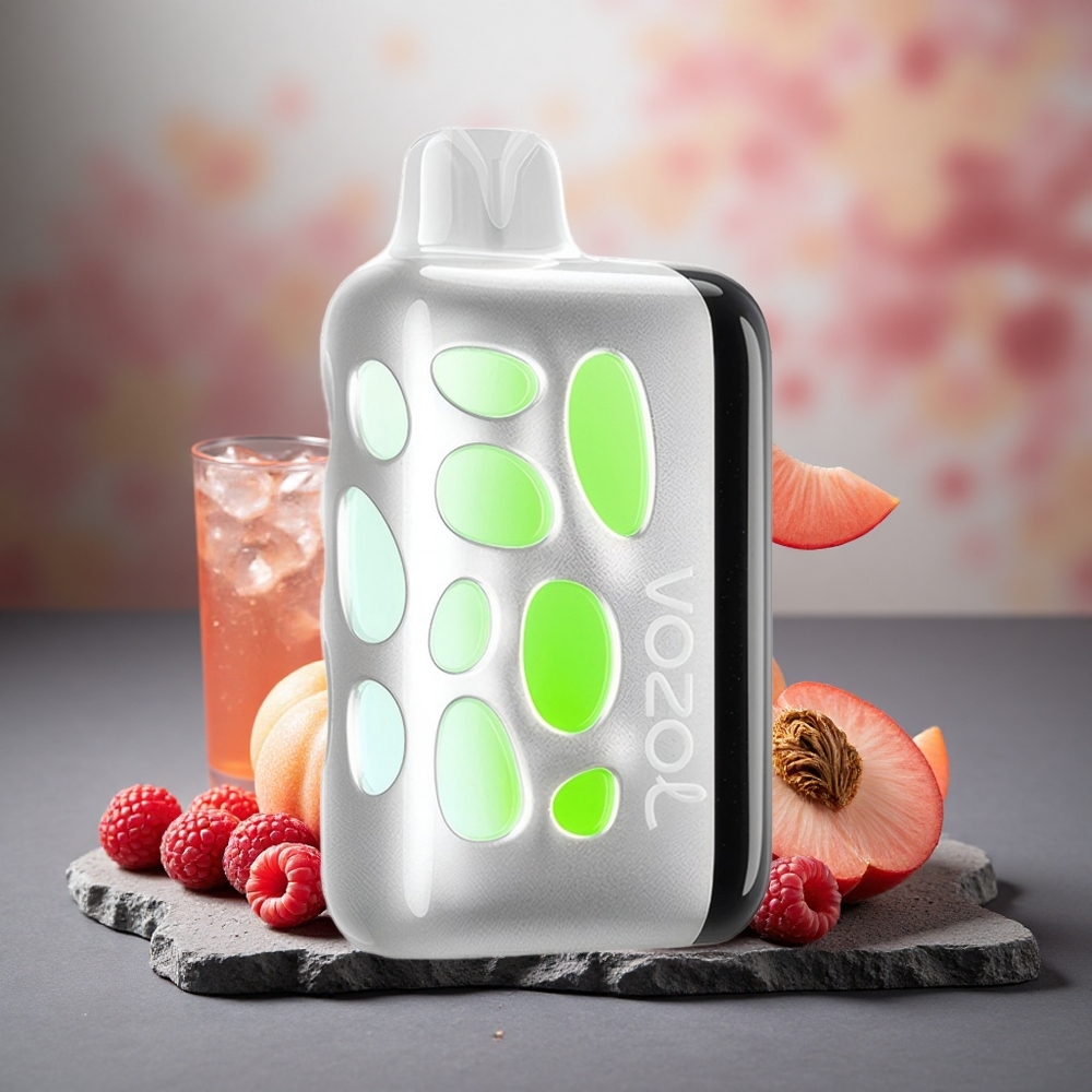 VOZOL RAVE 40000 Disposable Vape Peach Raspberry Lemonade Beat-Synced Party Mode