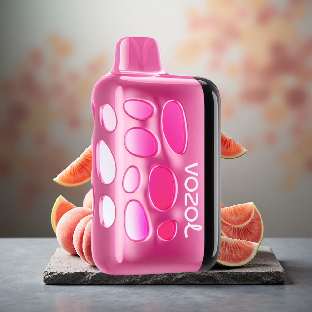 VOZOL RAVE 40000 Disposable Vape Strawmelon Peach Beat-Synced Party Mode