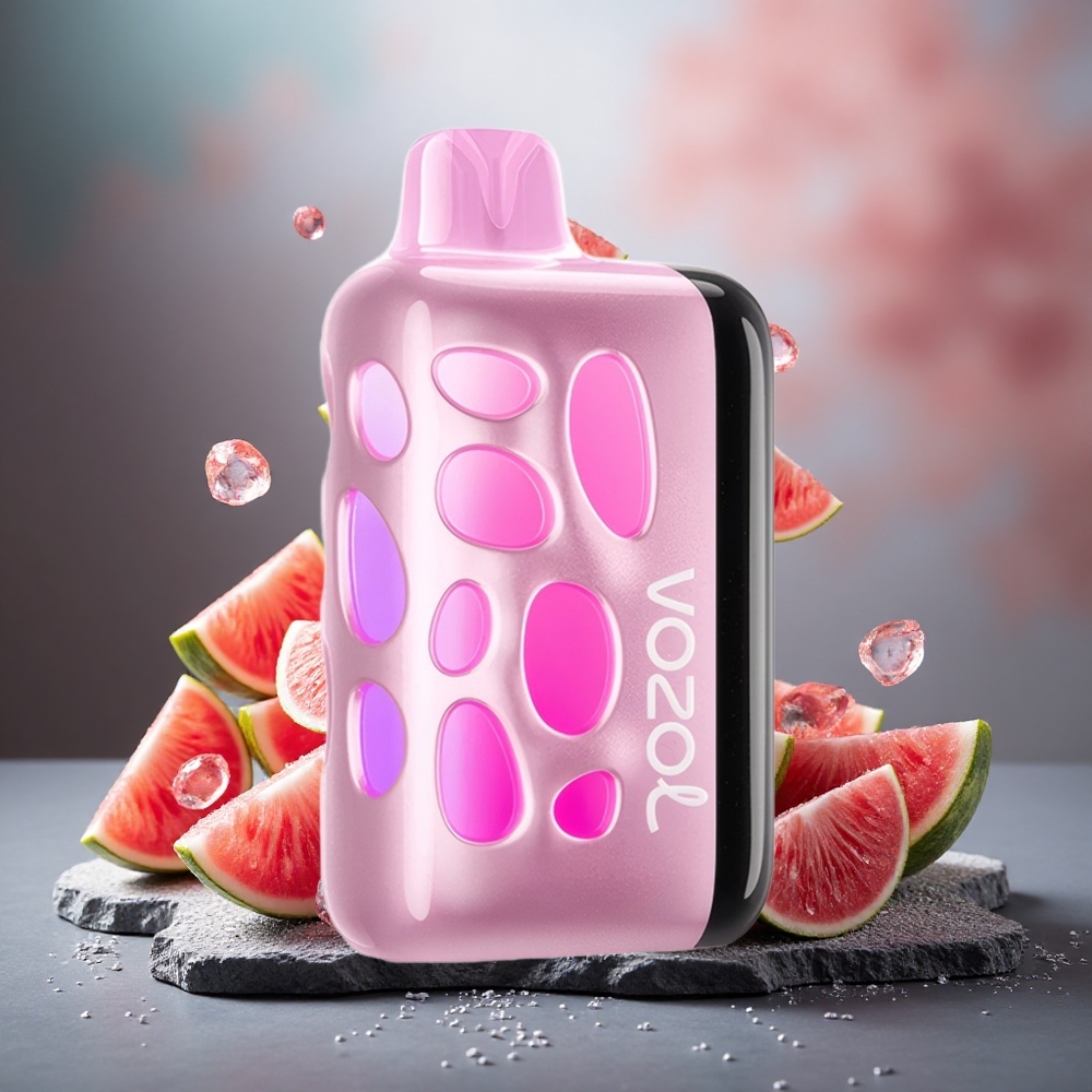 VOZOL RAVE 40000 Disposable Vape Watermelon Ice with Beat-Synced Party Mode