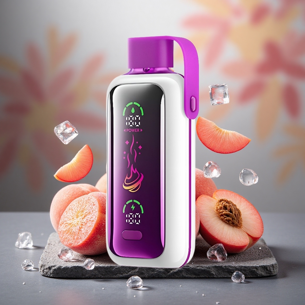VOZOL Star 20000 Puffs Dual Mesh Disposable Vape Peach Ice