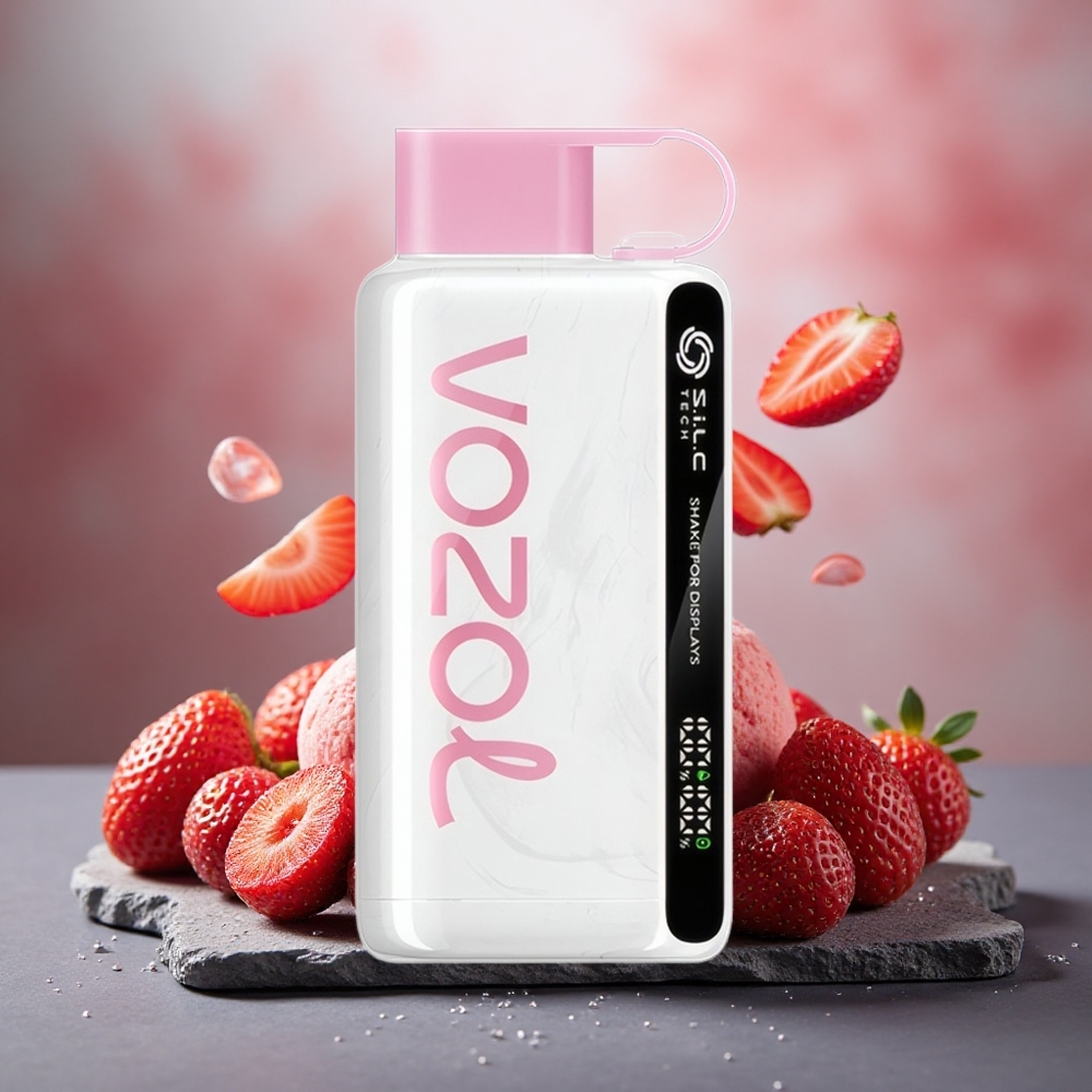 VOZOL STAR 9000/12000 Disposable Vape Strawberry Ice Cream with 650mAh Fast Charge