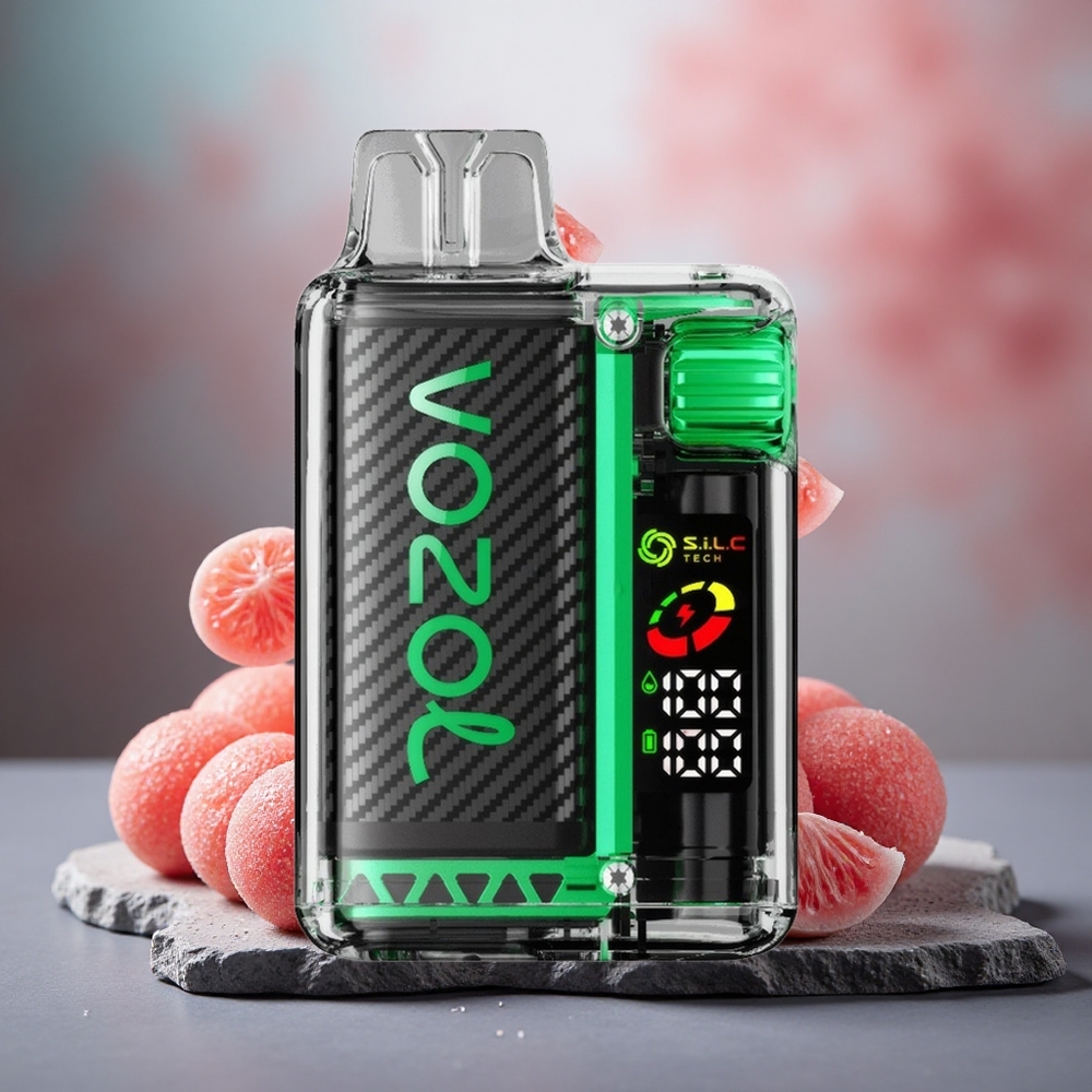 VOZOL Vista 20000 Puffs Rechargeable Disposable Vape Watermelon Bubble Gum with OLED Screen