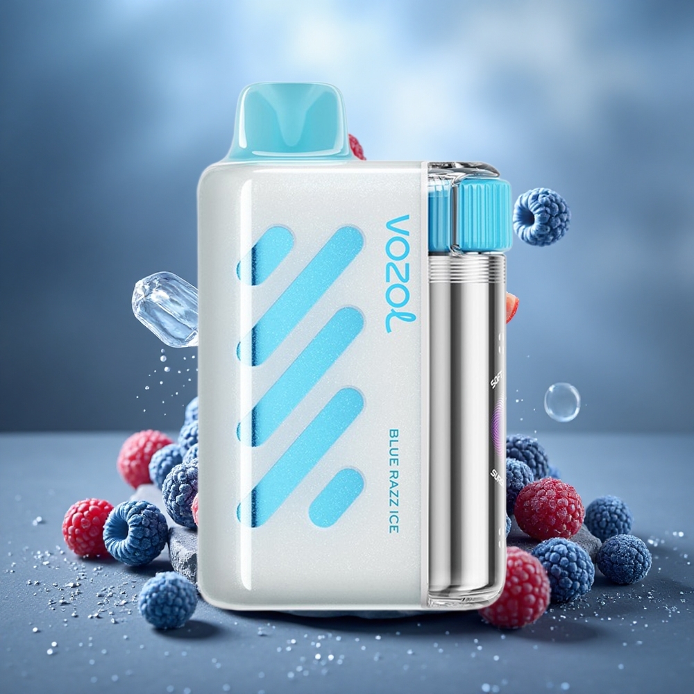 VOZOL VISTA 40000 Puffs Disposable Vape Blue Razz Ice with Mesh Coil & Quick Charge
