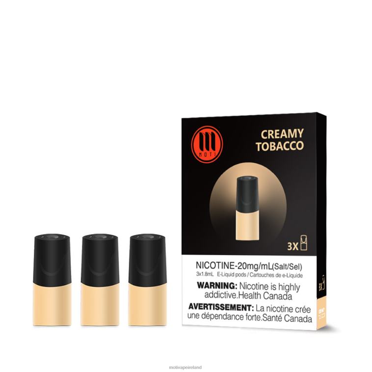 0PR0E106 - Moti vape 4000 Ireland Creamy Tobacco MOTI Classic Pods