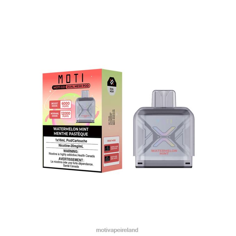 0PR0E89 - Moti vape for sale Watermelon Mint MOTI Go Pro Disposable Pod