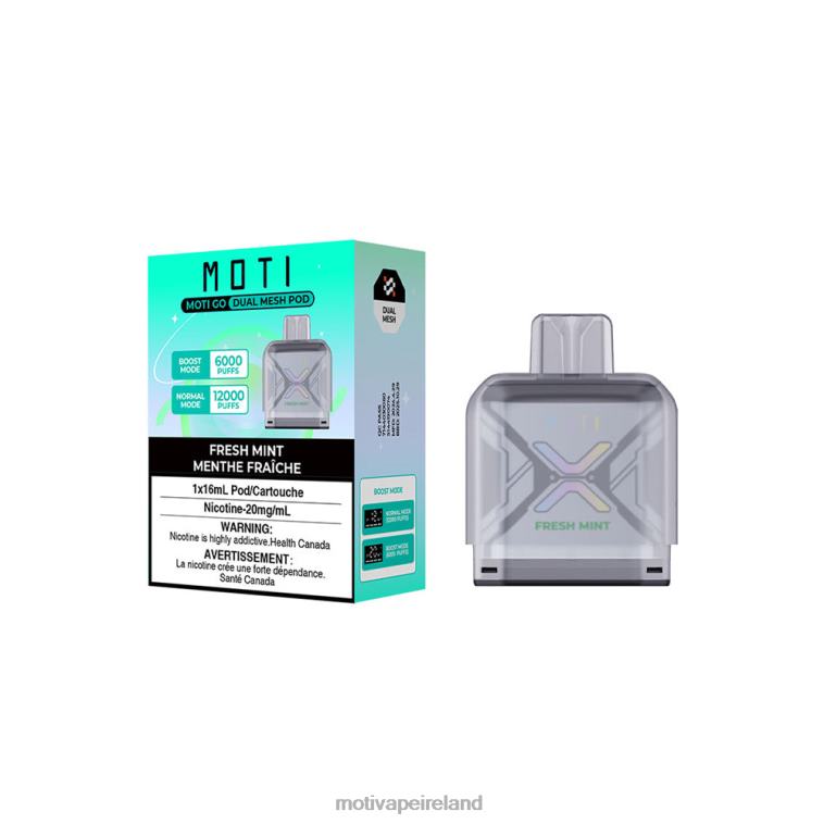 0PR0E91 - Moti vape Ireland Fresh Mint MOTI Go Pro Disposable Pod
