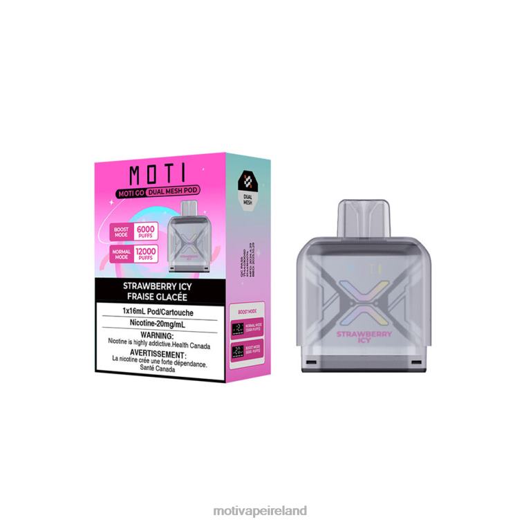 0PR0E95 - Moti vape near me Strawberry Icy MOTI Go Pro Disposable Pod