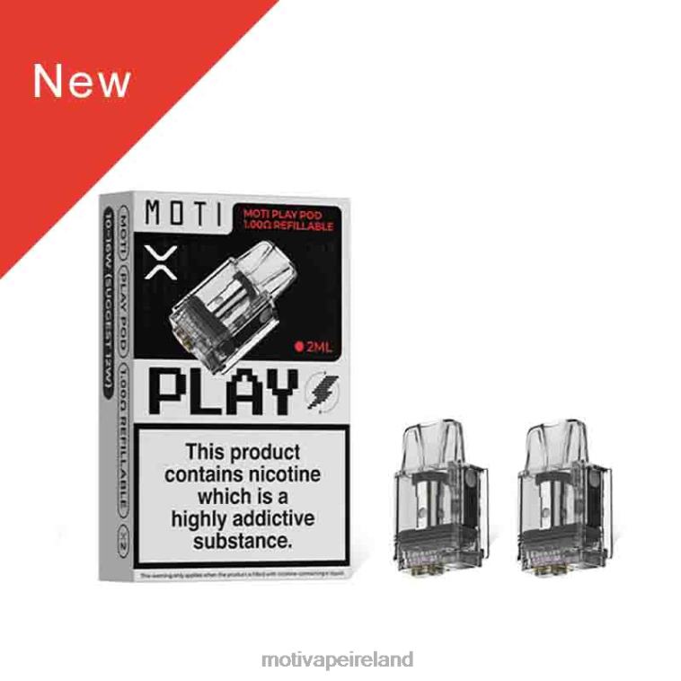 0PR0E121 - Moti vape Ireland 1PC MOTI Play Pod 1.00 Ohm Refillable