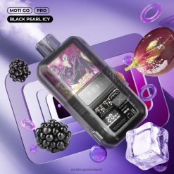 0PR0E12 - Moti vape price Black Pearl Icy MOTI Go Pro Disposable Vape (5%, 12000 Puffs)