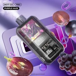 0PR0E19 - Moti vape for sale Purple Haze MOTI Go Pro Disposable Vape (5%, 12000 Puffs)
