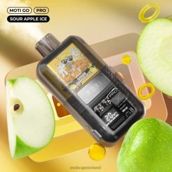 0PR0E20 - Moti vape amazon Sour Apple Ice MOTI Go Pro Disposable Vape (5%, 12000 Puffs)