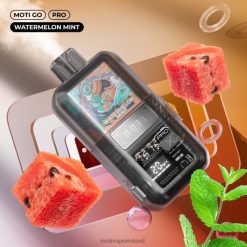 0PR0E25 - Moti vape near me Watermelon Mint MOTI Go Pro Disposable Vape (5%, 12000 Puffs)