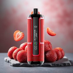 Al Fakher Crown Bar 15K Hypermax 22ml DTL Disposable Vape Kit Strawberry Punch