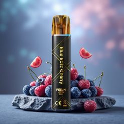JNR Black&Golden 600+200 Puffs Disposable Vape Blue Razz Cherry