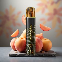 JNR Black&Golden 600+200 Puffs Disposable Vape Peach Mango 550mAh