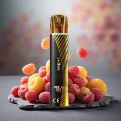 JNR Black&Golden 600+200 Puffs Disposable Vape Skittles 600+200 Puffs 550mAh