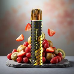 JNR Black&Golden 600+200 Puffs Disposable Vape Strawberry Kiwi 550mAh