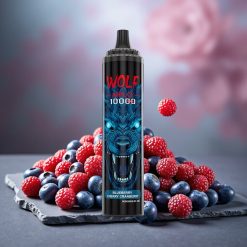 JNR Wolf Niplo 10000 Puffs 20ml Disposable Vape Blueberry Cherry Cranberry