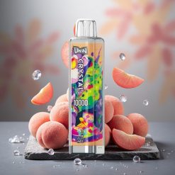 Uwin Crystal 10000 Puffs RGB Disposable Vape Peach Ice