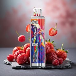 Uwin Crystal 10000 Puffs RGB Disposable Vape Strawberry Raspberry Cherry
