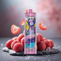 Uwin Shisha Crystal 20000 Puffs Strawberry Ice Mesh Coil Type-C
