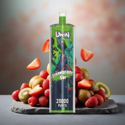 Uwin Shisha Hookah Crystal 20000 Puffs Strawberry Kiwi 22ml Mesh Coil