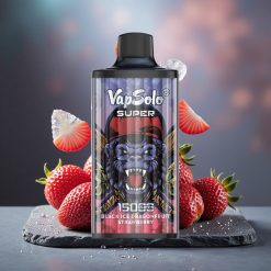 Vapsolo Super 15000 Puffs 40ml E-Liquid Disposable Vape Black Ice Dragonfruit Strawberry