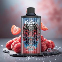 Vapsolo Super 15000 Puffs 40ml E-Liquid Strawberry Ice Disposable Vape